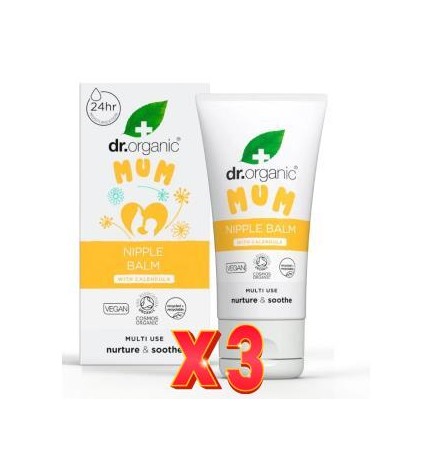 Pack de 3 unidades Balsamo Para Pezones 30  Ml Dr. Organic