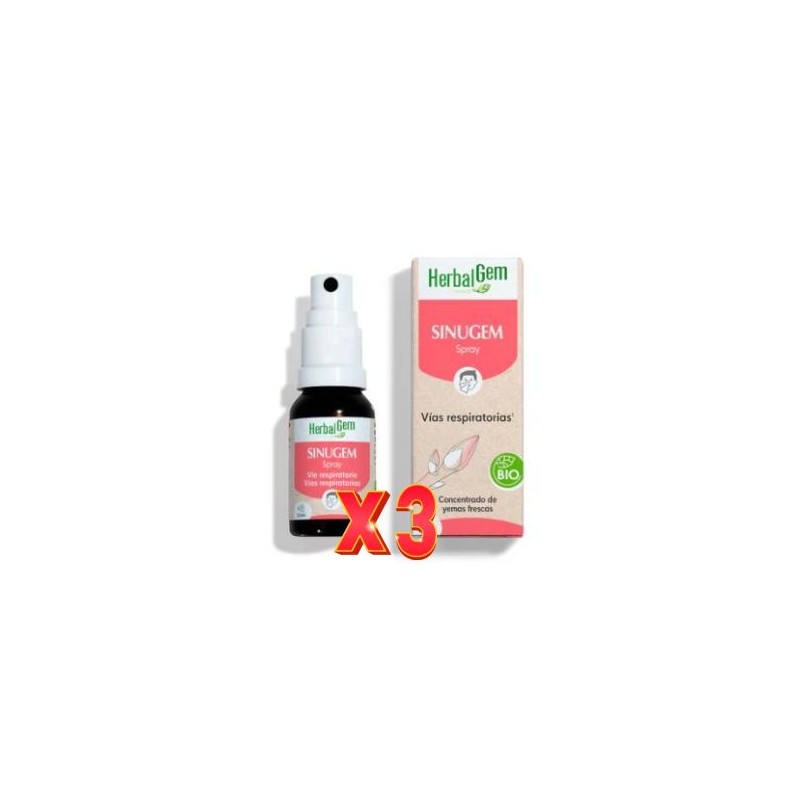 Pack de 3 unidades Sinugem Gc15 Spray 15 Ml Bio Herbalgem Pack de 3 unidades Sinugem Gc15 Spray 15 Ml Bio Herbalgem