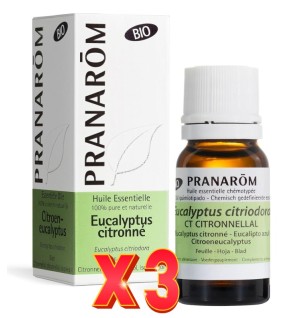 Pack de 3 unidades Aceite Esen Eucalipto Azul 10 Ml Pranarom Aceites