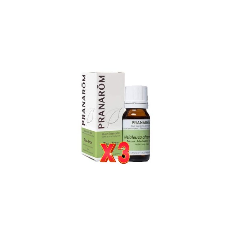 Pack de 3 unidades Arbol Del Te Hoja Aceite Esencial Bio 30 Ml Pranarom Aceites