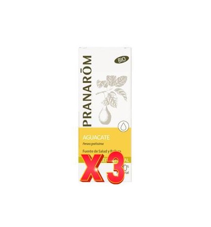 Pack de 3 unidades Aguacate Aceite Vegetal Bio 50 Ml Pranarom Aceites