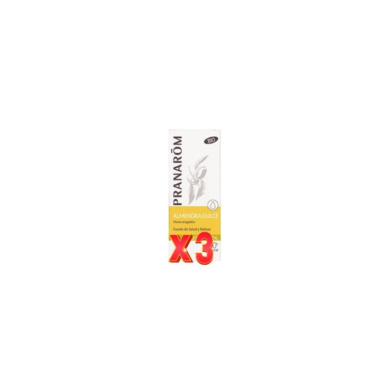 Pack de 3 unidades Almendra Dulce Aceite Vegetal Virgen 50 Ml Bio Pranarom Aceites Pack de 3 unidades Almendra Dulce Aceite Vegetal Virgen 50 Ml Bio Pranarom Aceites