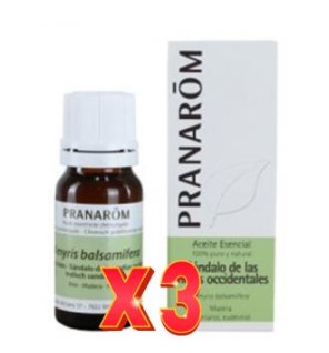 Pack de 3 unidades Sandalo De Las Indias Occ. Aceite Esencial 10 Ml Pranarom Aceites