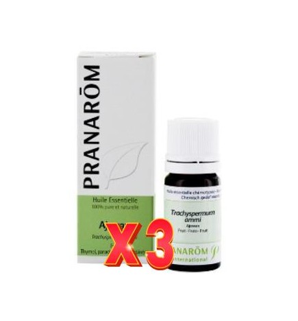 Pack de 3 unidades Ajowan Aceite Esencial 10 Ml Pranarom Aceites