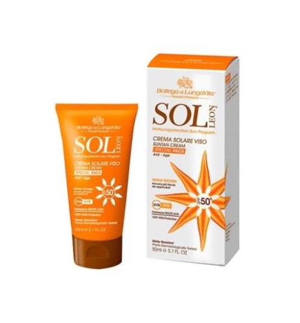 Sol Leon Crema Facial Solar Spf 50 Alta Prot. 50Ml Bottega Di Lungavita