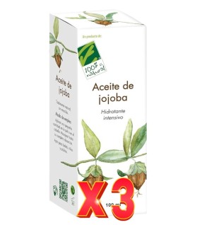 Pack de 3 unidades Aceite De Jojoba 100 Ml Cien Por Cien Natural
