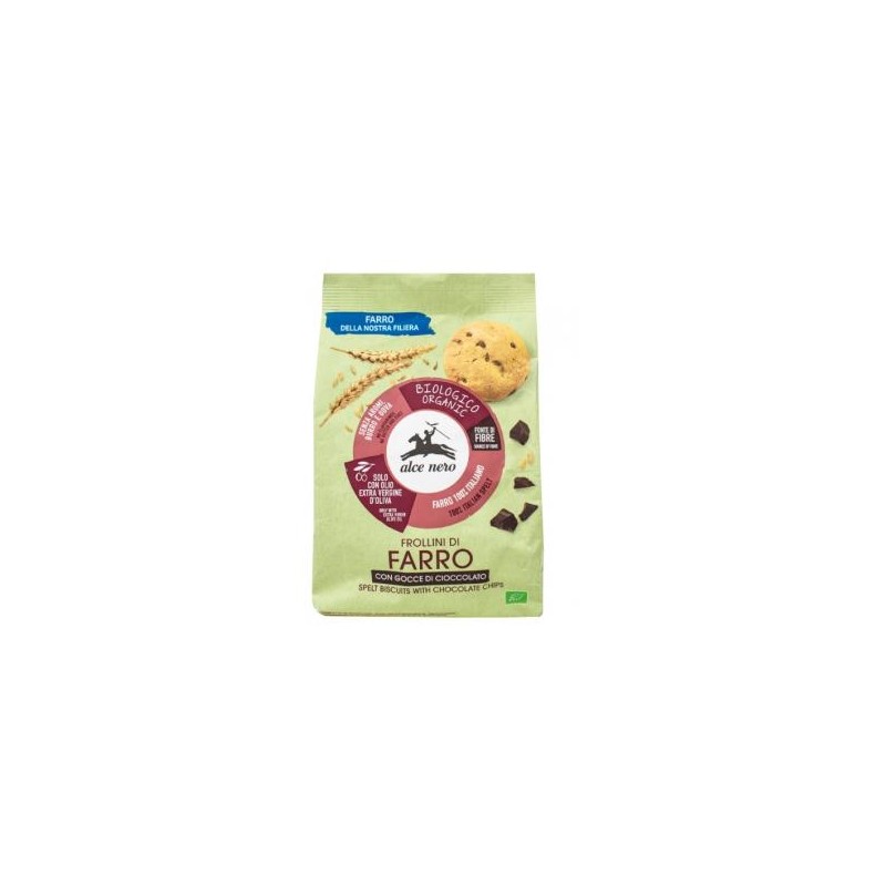 Galletas Cacao Con Gotas De Chocolate 300Gr Bio Alce Nero Galletas Cacao Con Gotas De Chocolate 300Gr Bio Alce Nero