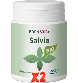 Pack de 2 unidades Edensan  Salvia Envase 60 Comprimidos Dietisa