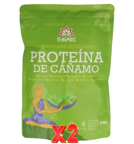 Pack de 2 unidades Proteína De Cáñamo Bio 250G Iswari
