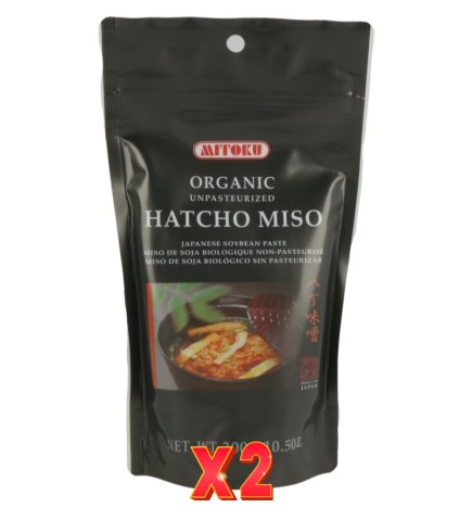 Pack de 2 unidades Hatcho Miso No Pasteurizado (Bolsita) 300 G Mitoku