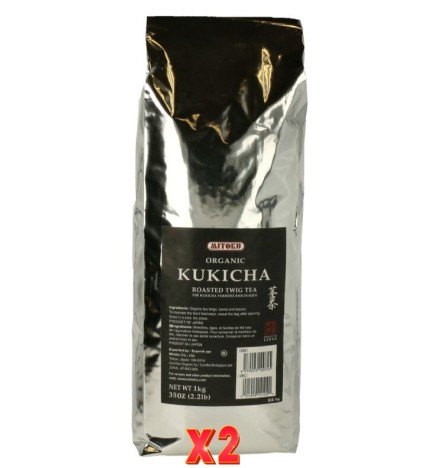 Pack de 2 unidades Té 3 Años Kukicha 1 Kg Mitoku