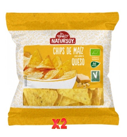 Pack de 2 unidades Chips De Maíz Queso 75 G Natursoy