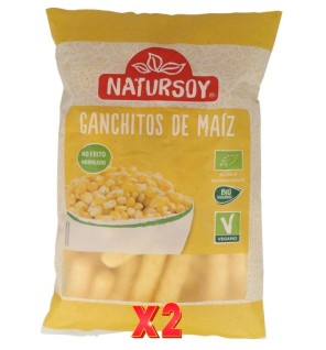Pack de 2 unidades Ganchitos Maíz 75 G Natursoy