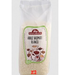 Pack de 2 unidades Arroz Basmati Blanco 500 G Natursoy