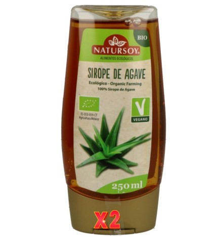 Pack de 2 unidades Sirope De Agave 350 G Natursoy