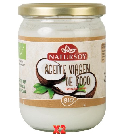 Pack de 2 unidades Aceite De Coco 400G Natursoy