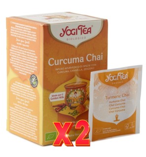 Pack de 2 unidades Yogi Tea Chai Curcuma 17 X 2 G Yogi Tea