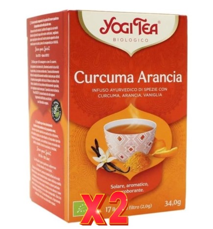 Pack de 2 unidades Yogi Tea Cúrcuma Naranja 17 X 2 G Yogi Tea
