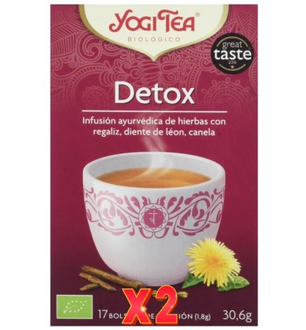 Pack de 2 unidades Yogi Tea Detox 17 X 1,8 G Yogi Tea
