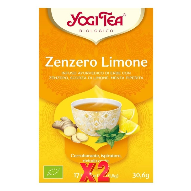 Pack de 2 unidades Yogi Tea Jengibre Y Limón 17 X 1,8 G Yogi Tea Pack de 2 unidades Yogi Tea Jengibre Y Limón 17 X 1,8 G Yogi Tea