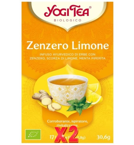 Pack de 2 unidades Yogi Tea Jengibre Y Limón 17 X 1,8 G Yogi Tea
