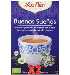 Pack de 2 unidades Yogi Tea Buenos Sueños 17 X 1,8 G Yogi Tea