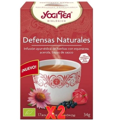 Pack de 2 unidades Yogi Tea Defensas Naturales 17 X 2 G Yogi Tea