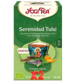 Pack de 2 unidades Serenidad Tulsi Yogi Tea 17 X 1,8 G Yogi Tea