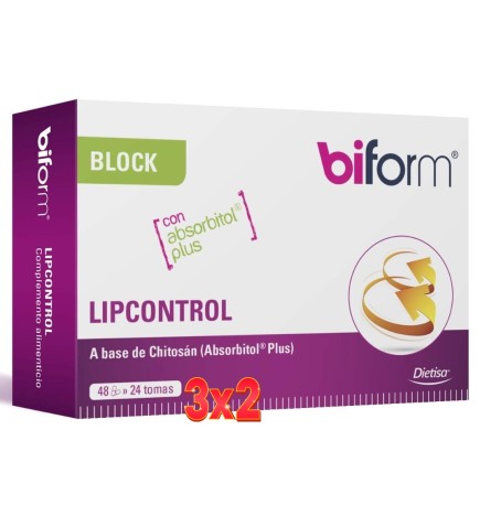 Pack 3x2 unidades Chitosan Plus Envase 48 Cápsulas Dietisa