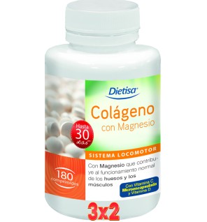 Pack 3x2 unidades Colágeno Comprimidos 180 Envase 180 Comprimidos Dietisa