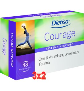 Pack 3x2 unidades Courage Envase 48 Comprimidos Dietisa