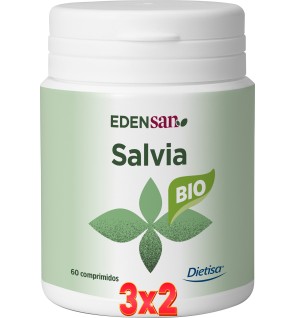 Pack 3x2 unidades Edensan  Salvia Envase 60 Comprimidos Dietisa