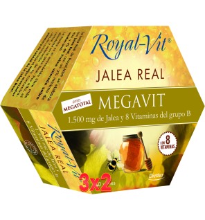 Pack 3x2 unidades Royalvit Mega Vit 20 Viales Dietisa