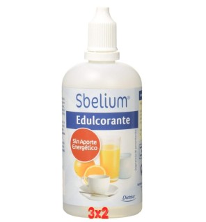 Pack 3x2 unidades Sbelium  Edulcorante Envase 130 Ml Dietisa
