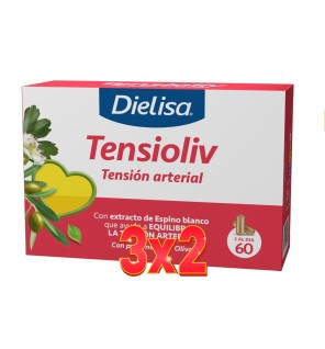 Pack 3x2 unidades Tensioliv Envase 60 Cápsulas Dietisa