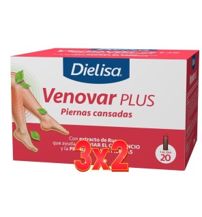 Pack 3x2 unidades Venovar Plus 20 Viales Dietisa