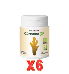 Pack de 6 unidades Edensan  Cúrcuma Envase 60 Comprimidos Dietisa