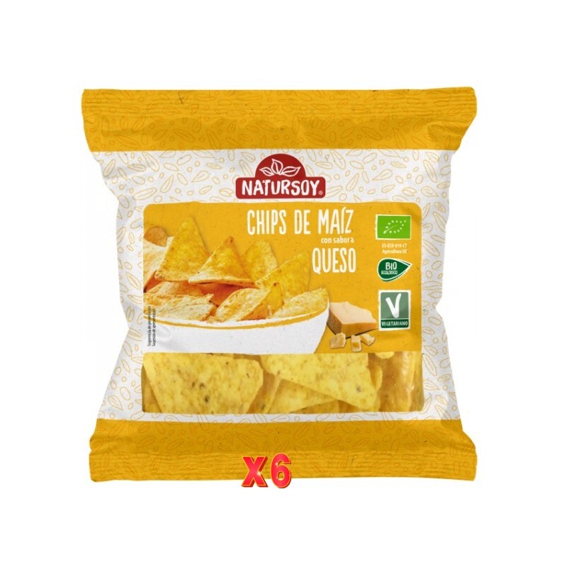 Pack de 6 unidades Chips De Maíz Queso 75 G Natursoy Pack de 6 unidades Chips De Maíz Queso 75 G Natursoy
