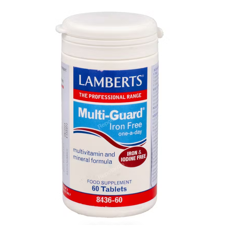 Multi-Guard® Iron Free (Sin Hierro Ni Yodo) 60 Tabletas Lamberts Multi-Guard® Iron Free (Sin Hierro Ni Yodo) 60 Tabletas Lamberts