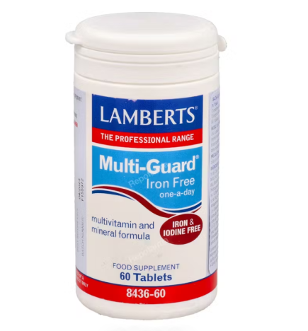 Multi-Guard® Iron Free (Sin Hierro Ni Yodo) 60 Tabletas Lamberts