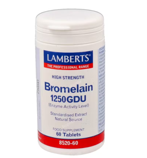 Bromelina 1250 Gdu 60 Tabletas Lamberts