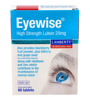 Eyewise® (Luteína, Zeaxantina,Plantas, Vit, Min) 60 Tabletas Lamberts