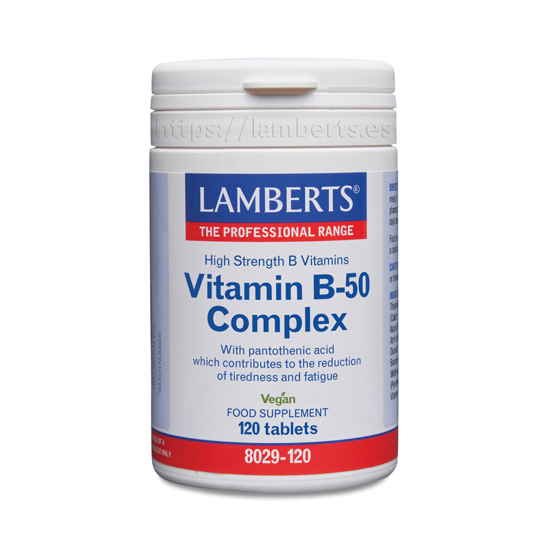 Complejo De Vitaminas B-50 120 Tabletas Lamberts Complejo De Vitaminas B-50 120 Tabletas Lamberts