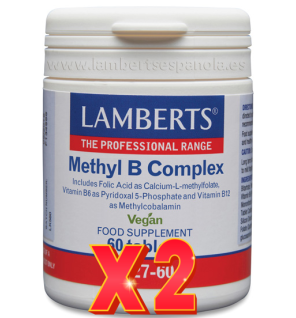 Pack de 2 unidades Methyl B Complex 60 Tabletas Lamberts