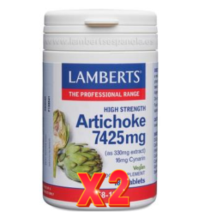 Pack de 2 unidades Alcachofa 7425 Mg (16 Mg De Cinarina) 180 Tabletas Lamberts