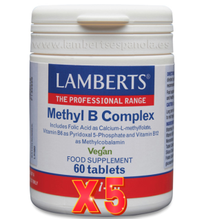 Pack de 5 unidades Methyl B Complex 60 Tabletas Lamberts