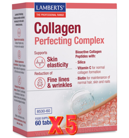 Pack de 5 unidades Collagen Perfecting Complex Verisol®  60 Tabletas Lamberts