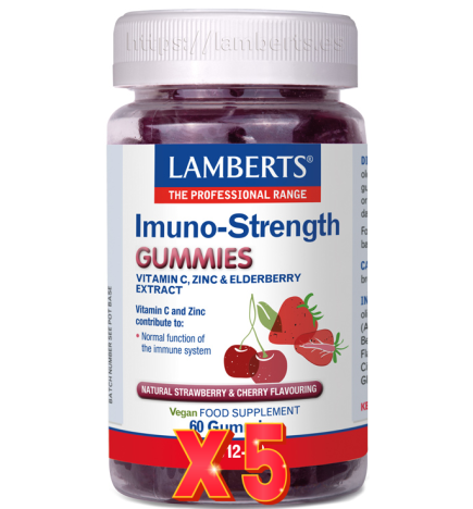 Pack de 5 unidades Inmuno-Strenght (Gummies) 60 Gum Lamberts