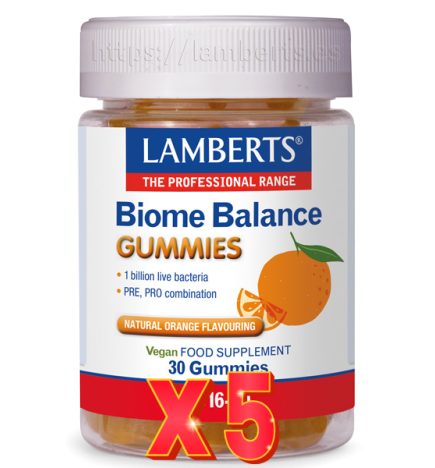 Pack de 5 unidades Biome Balance (Gummies) 30 Gum Lamberts