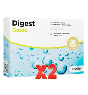 Pack de 2 unidades Digest Gases 60 comprimidos Eladiet